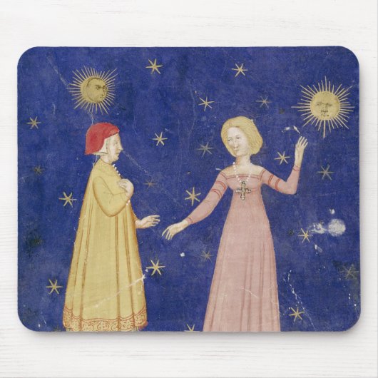 Die Sitzung von Dante und von Beatrice Mousepad (Vorne)