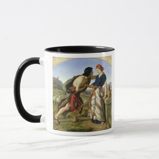 Die Sitzung von Jakob und von Rachel, 1853 Tasse (Links)
