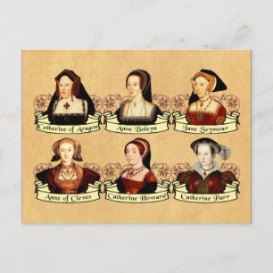 Die SIx-Ehefrauen von Henry VIII Classic Postkarte