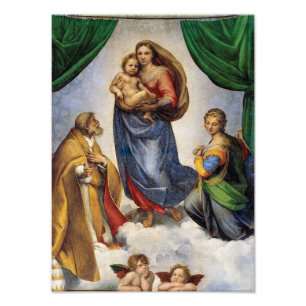 Die Sixtinische Madonna   Raffael   Fotodruck