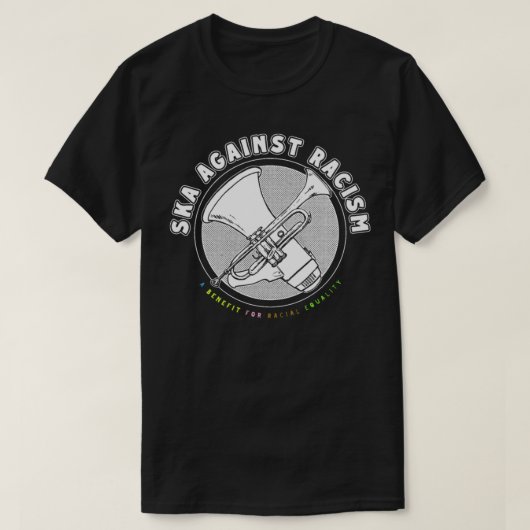 DIE SKA GEGEN DEN RASSISMUS-klassischen T - Shirt (Design vorne)
