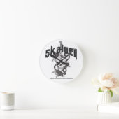 DIE SKALVEN RUNDE WANDUHR (Zuhause)