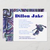 DIE SKATEBOARDER Einladung Bar Mitzvah Jüdisch (Vorne/Hinten)