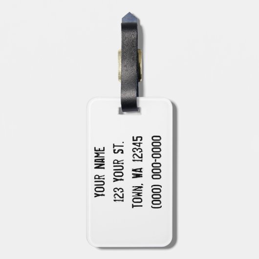 Die Skelette Gepäckanhänger (Rückseite vertikal)