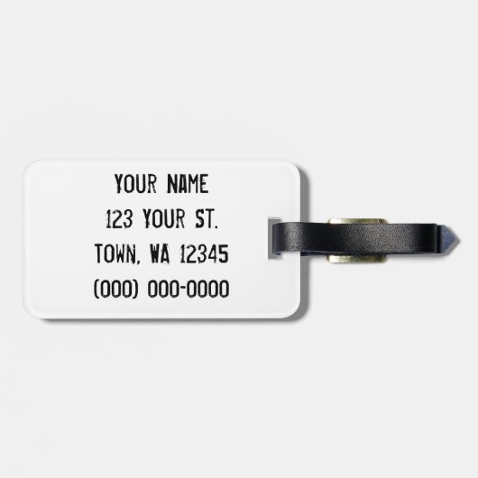 Die Skelette Gepäckanhänger (Rückseite horizontal)