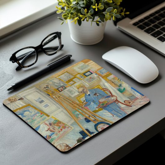 Die Skelettmalerei | James Ensor Mousepad
