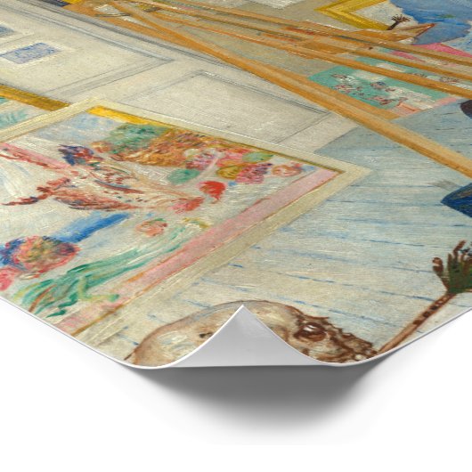 Die Skelettmalerei | James Ensor Poster (Ecke)