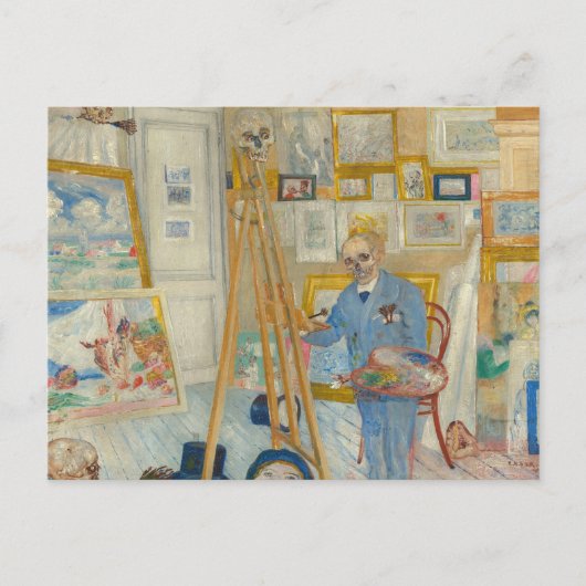 Die Skelettmalerei | James Ensor Postkarte (Vorderseite)