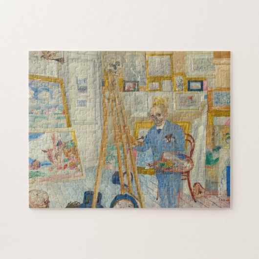 Die Skelettmalerei | James Ensor Puzzle (Horizontal)