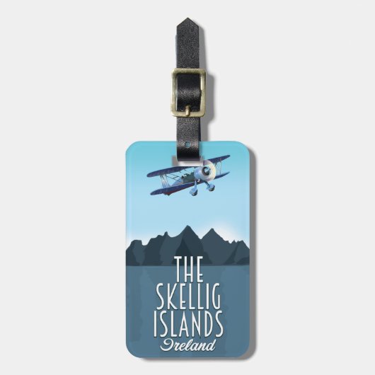 Die Skellig-Inseln Gepäckanhänger (Vorderseite vertikal)