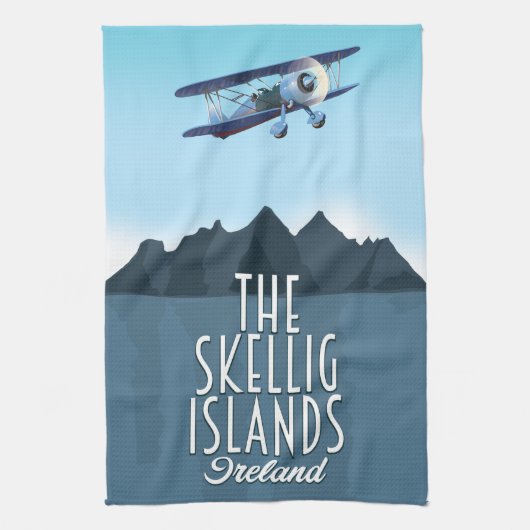 Die Skellig-Inseln Geschirrtuch (Vertikal)