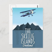 Die Skellig-Inseln Postkarte (Vorne/Hinten)