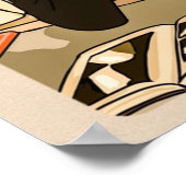 Die skeptische Dana Scully im Büro T von Mulder Poster (Ecke)