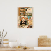 Die skeptische Dana Scully im Büro T von Mulder Poster (Küche)