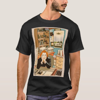 Die skeptische Dana Scully im Büro T von Mulder T-Shirt