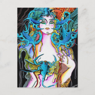 Die Skorpion-Frau Postkarte