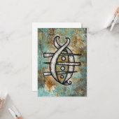 Die Skorpion-Grußkarte Karte (Vorderseite/Rückseite Beispiel)