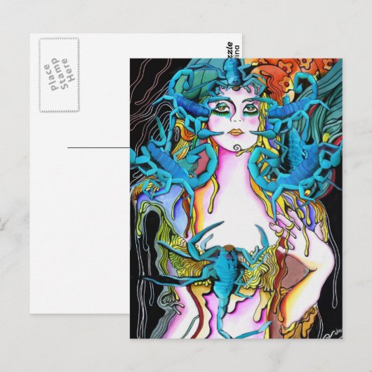 Die Skorpion Postkarte (Vorne/Hinten)