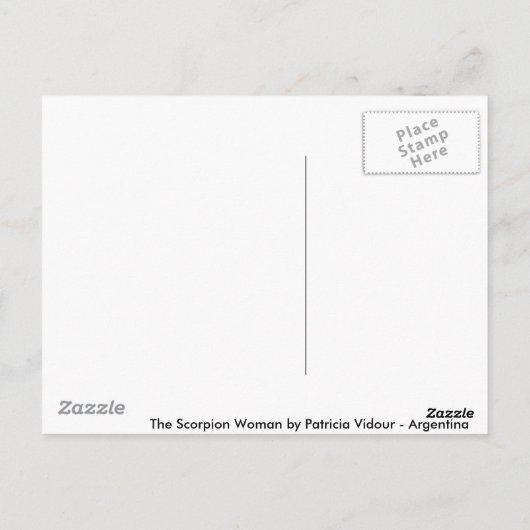 Die Skorpion Postkarte (Rückseite)