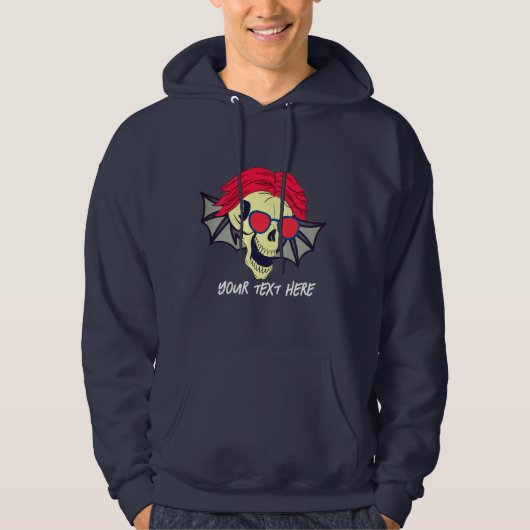 DIE SKULL KANN Fliegen Hoodie (Vorderseite)