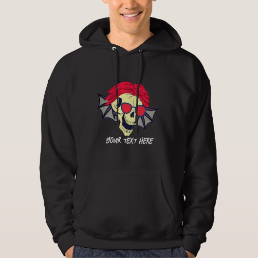 DIE SKULL KANN Fliegen Hoodie (Vorderseite)