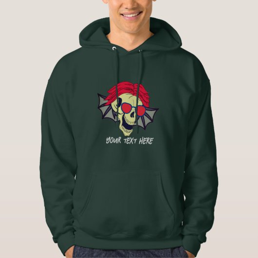 DIE SKULL KANN Fliegen Hoodie (Vorderseite)