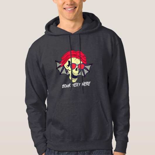 DIE SKULL KANN Fliegen Hoodie (Vorderseite)