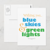 Die Skydivers wollen Postkarte (Vorne/Hinten)