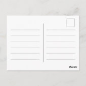 Die Skyline der Altstadt von Marrakesch mit Mosche Postkarte (Rückseite)