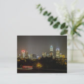 Die Skyline der Stadt Charlotte Postkarte (Stehend Vorderseite)