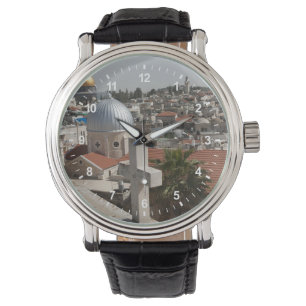 Die Skyline des alten Jerusalems Armbanduhr