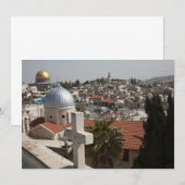 Die Skyline des alten Jerusalems Dankeskarte (Vorne/Hinten)
