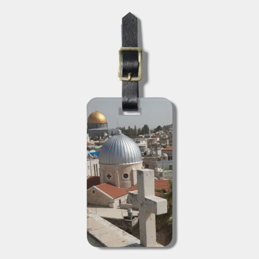 Die Skyline des alten Jerusalems Gepäckanhänger (Vorderseite vertikal)