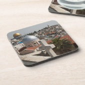 Die Skyline des alten Jerusalems Getränkeuntersetzer (Linke Seite)