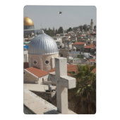 Die Skyline des alten Jerusalems Mini Klemmbrett (Rückseite)