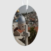 Die Skyline des alten Jerusalems Ornament (Vorderseite)