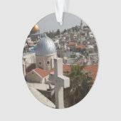 Die Skyline des alten Jerusalems Ornament (Vorderseite)