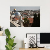 Die Skyline des alten Jerusalems Poster (Heimbüro)