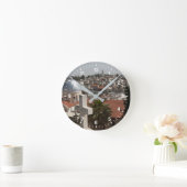 Die Skyline des alten Jerusalems Runde Wanduhr (Zuhause)