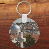 Die Skyline des alten Jerusalems Schlüsselanhänger (Vorderseite)