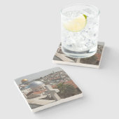 Die Skyline des alten Jerusalems Steinuntersetzer (Seitenansicht)