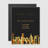 Die Skyline von Black Gold haben wir umgezogen Magnetkarte (Vorne/Hinten)