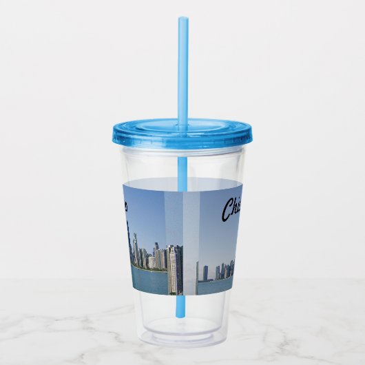 Die Skyline von Chicago Acryltrinkbecher (Rechts)