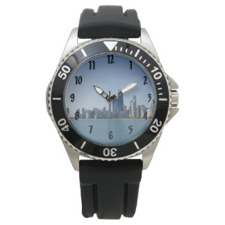 Die Skyline von Chicago Armbanduhr