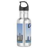 Die Skyline von Chicago Edelstahlflasche (Rückseite)