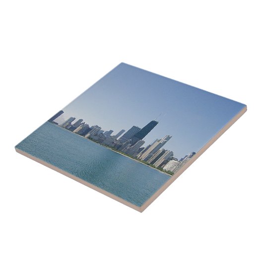 Die Skyline von Chicago Fliese (Seite)