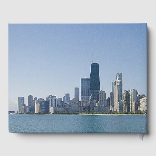 Die Skyline von Chicago Gästebuch (Rückseite)