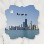 Die Skyline von Chicago Geschenkanhänger (Vorderseite)