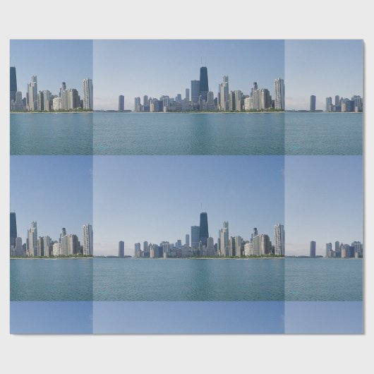 Die Skyline von Chicago Geschenkpapier (Flach)