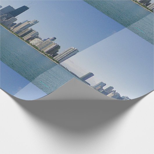Die Skyline von Chicago Geschenkpapier (Ecke)